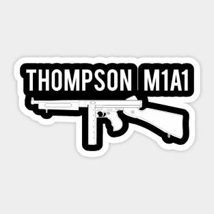 Thompson M1A1 white version Sticker